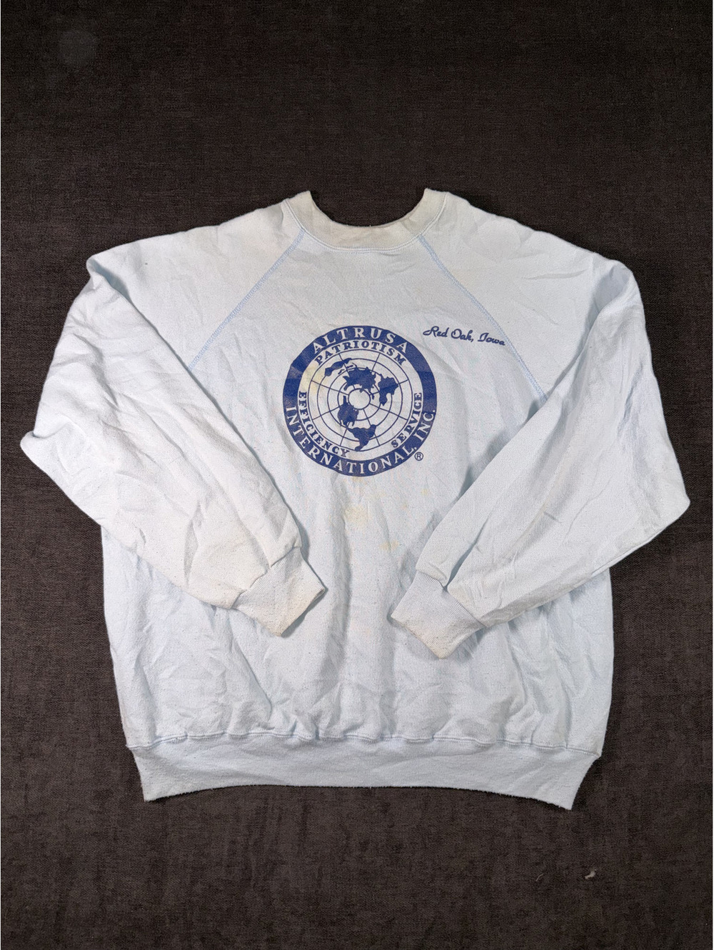 Tultex Maximum Sweats White Altrusa International Crewneck Sweatshirt XL